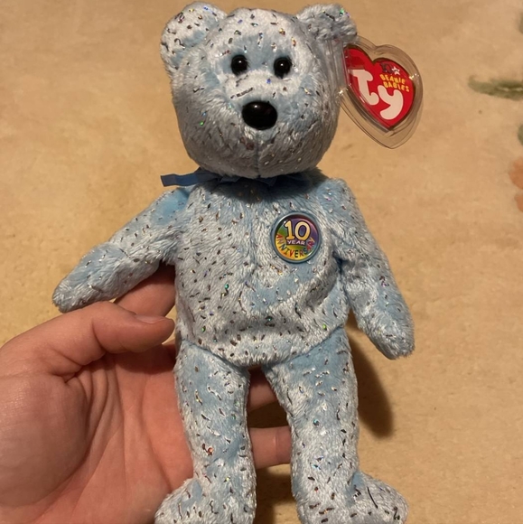 TY Beanie Baby Decade Bear - Picture 1 of 3